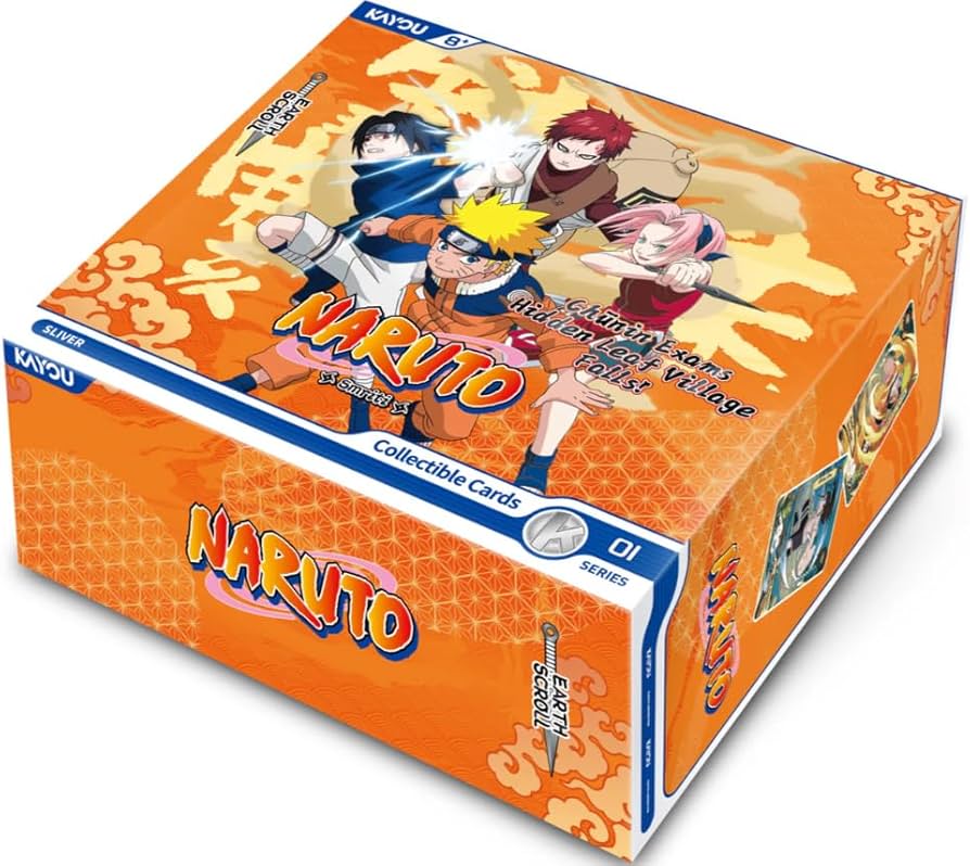 KAYOU Naruto Collectible Cards: Earth Scroll Series 1 Booster Box Set (Chunin Exams Edition)
