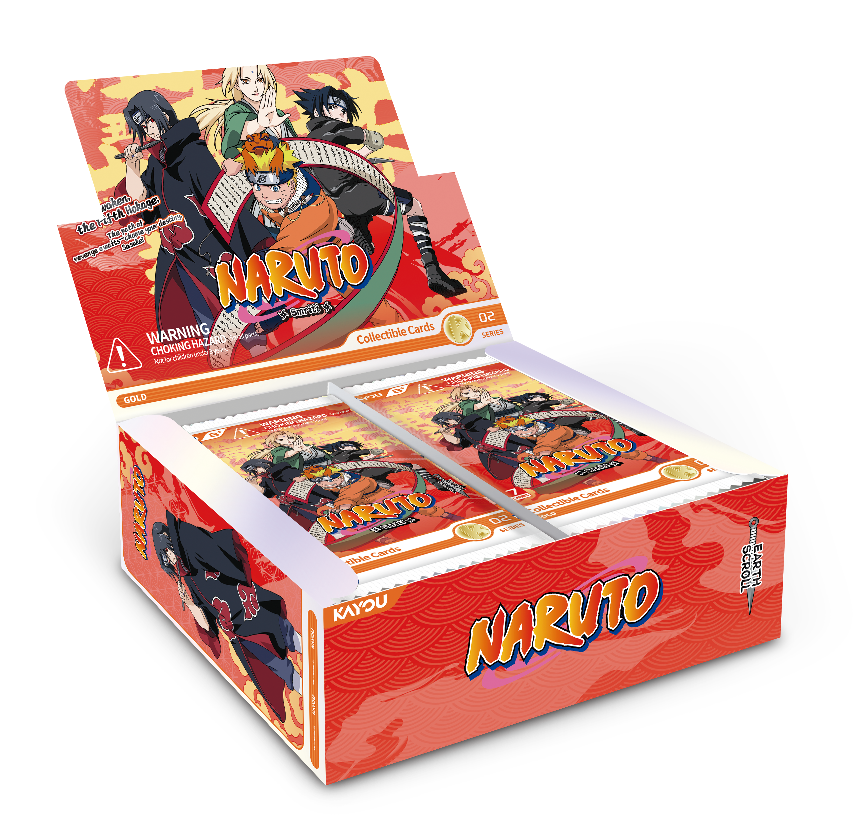 KAYOU Naruto Collectible Cards: Earth Scroll Series 2 Gold Tier Booster Box (Awaken the Fifth Hokage